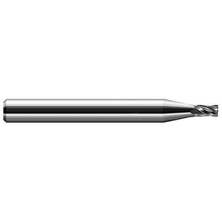 Miniature End Mill - 4 Flute - Corner Radius